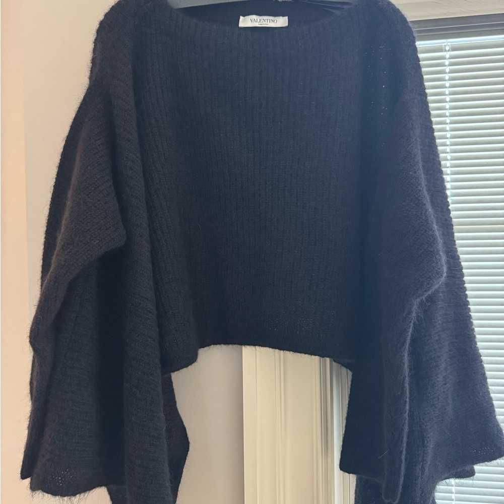 $1900 BNWT Valentino Black Mohair Women's Sweater sz S